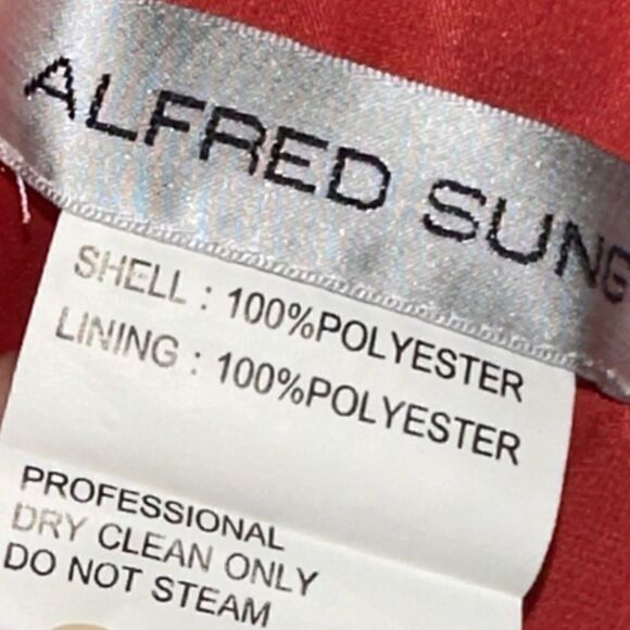 NWTs Alfred Sung Strapless Cocktail Dress Size 8 - Picture 9 of 11